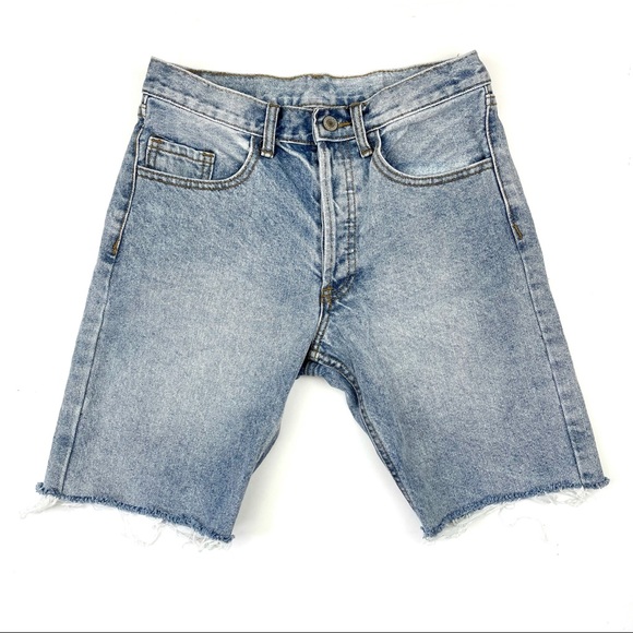 John Galt Brandy Melville Denim Bermuda Shorts - Picture 1 of 4